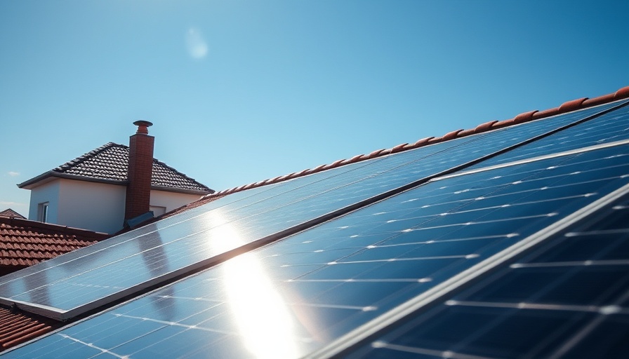 Solar panels on roof highlight clean energy tax credits.