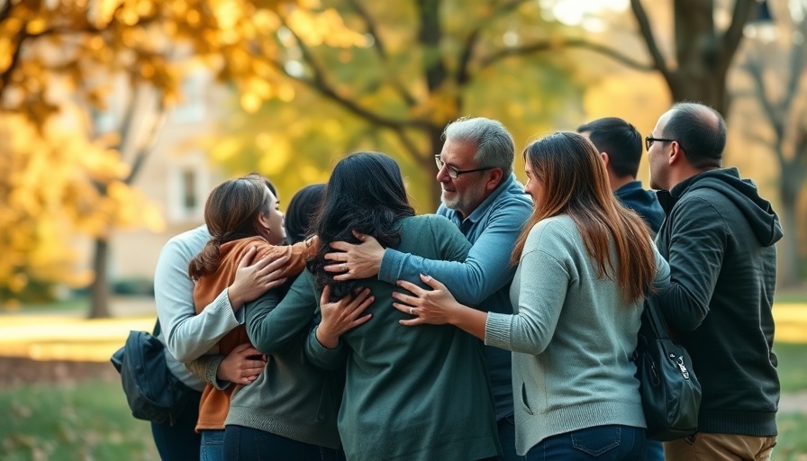 Community group embracing for International Week of Giving.