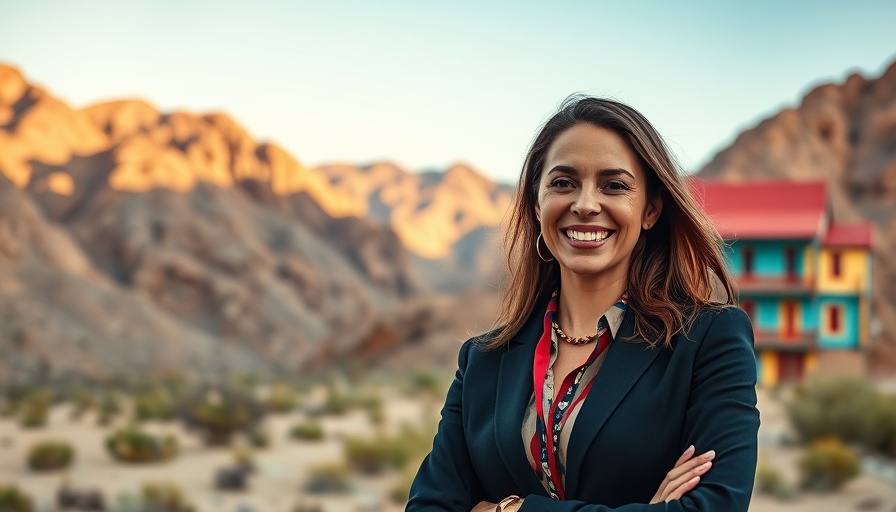 Confident businesswoman in a desert setting, signs your business is thriving.