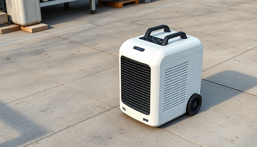 Commercial dehumidifier on concrete - best crawl space dehumidifiers.