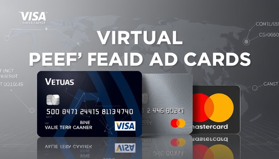 Abstract graphic of secure anonymous virtual prepaid card logos.