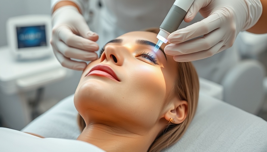 Laser skin resurfacing procedure in a clinic setting
