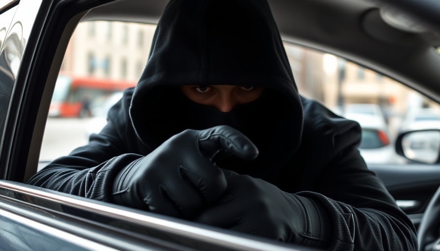 Suspect attempting car break-in, most stolen cars 2025.