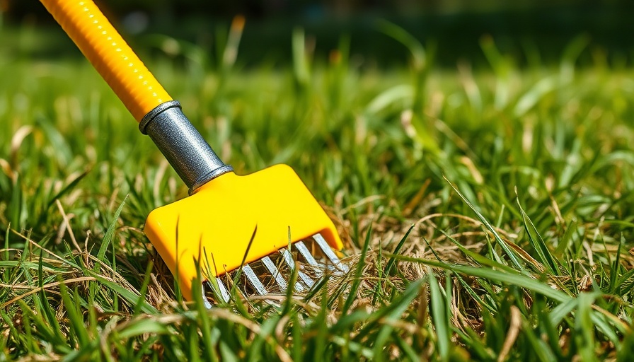 Dethatching rake removing grass, how to dethatch a lawn.