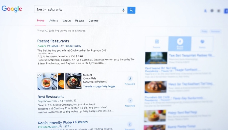 Google search results showing Providence restaurant listings and map.