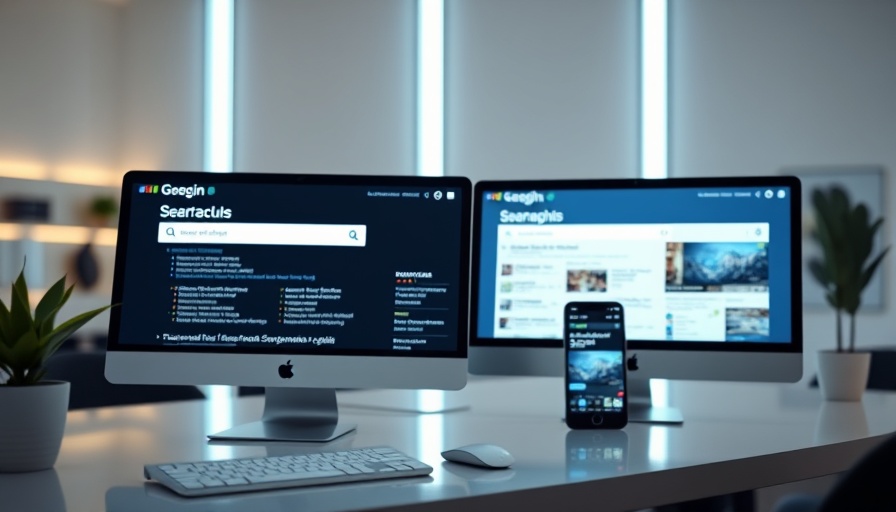 Online search results 2025 on desktop and mobile, digital marketing changes.
