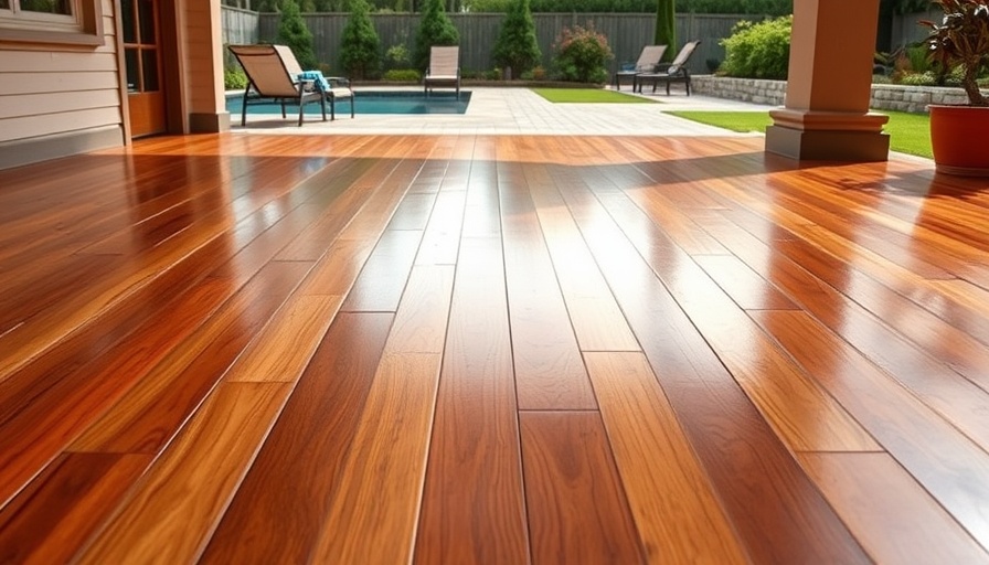 Polished hardwood floor by pool highlights choosing hardwood floors in Folsom El Dorado Hills.