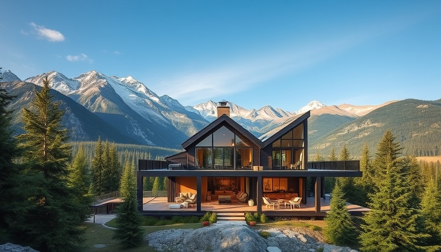Luxury Mountain Living in a modern cabin with stunning views.