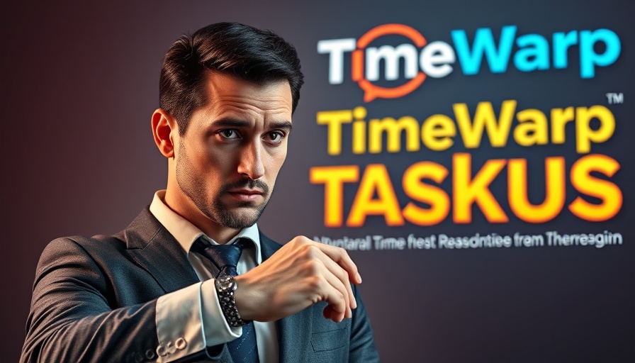Businessman highlighting time management for TimeWarp TaskUs.