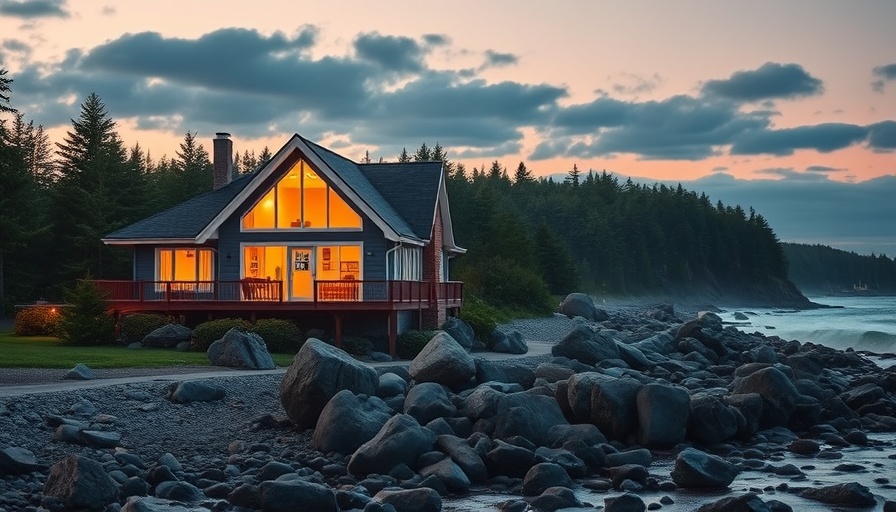 Beachside home for sale, lush forest backdrop, under $5M.