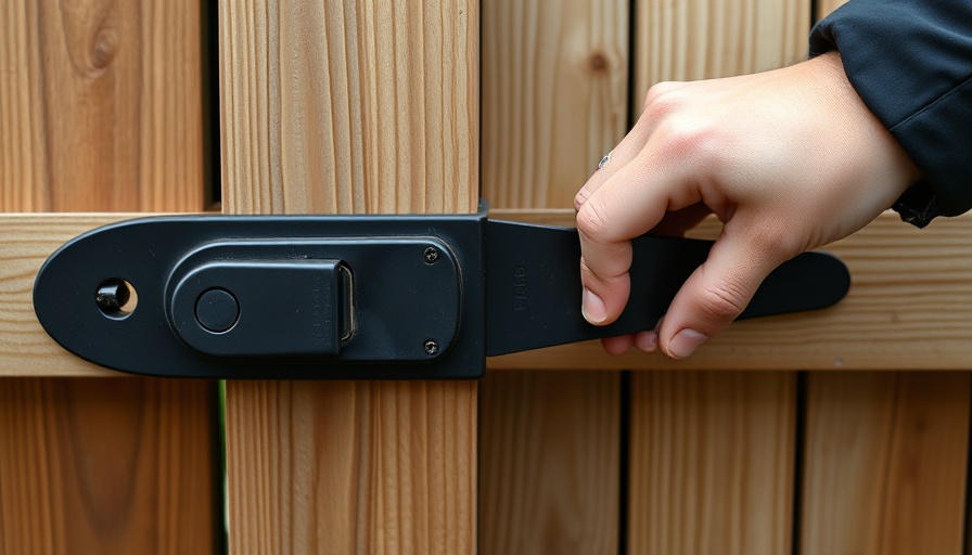 Best gate latch for fences in use on wooden gate.