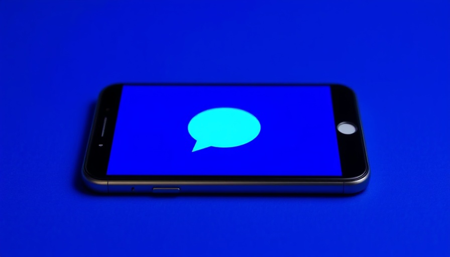 Blue dot on Android's message app on smartphone screen.