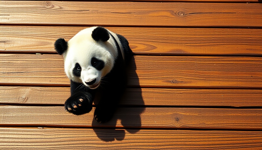 Panda logo on Ipe and Cumaru wood decking highlighting endangered choices.
