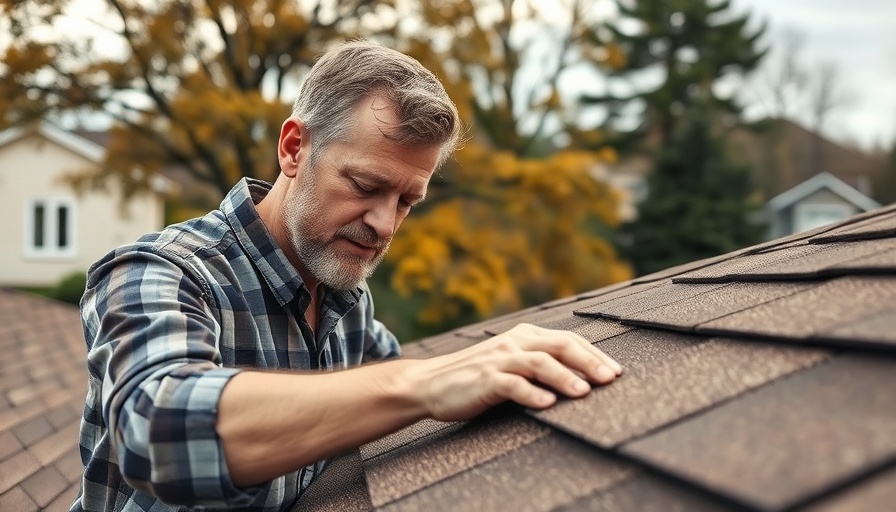 Inspecting damaged roof shingles as a home inspection red flag.
