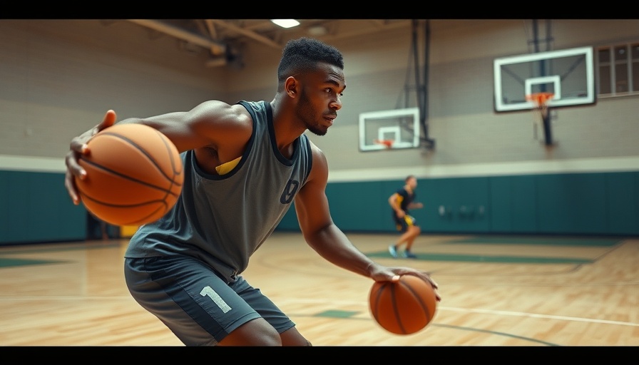 Dynamic basketball player in Sacramento Kings offseason workout.