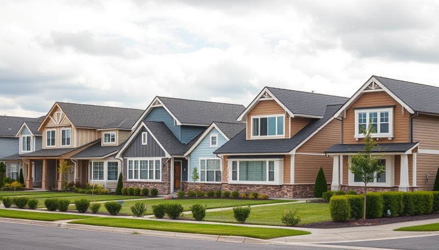 Modern suburban houses showcasing seasonal foundation care essentials.