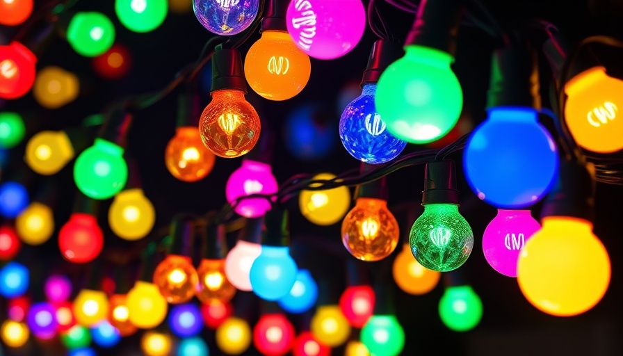 Vibrant display of the best solar string lights in various colors and designs.