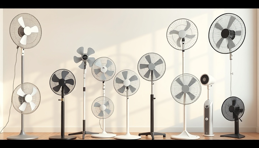 Various quiet fans for home comfort in modern setting.