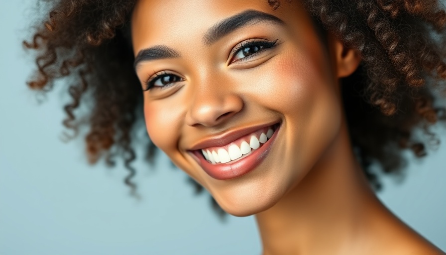 Radiant young woman highlighting customized skincare routine, close-up.