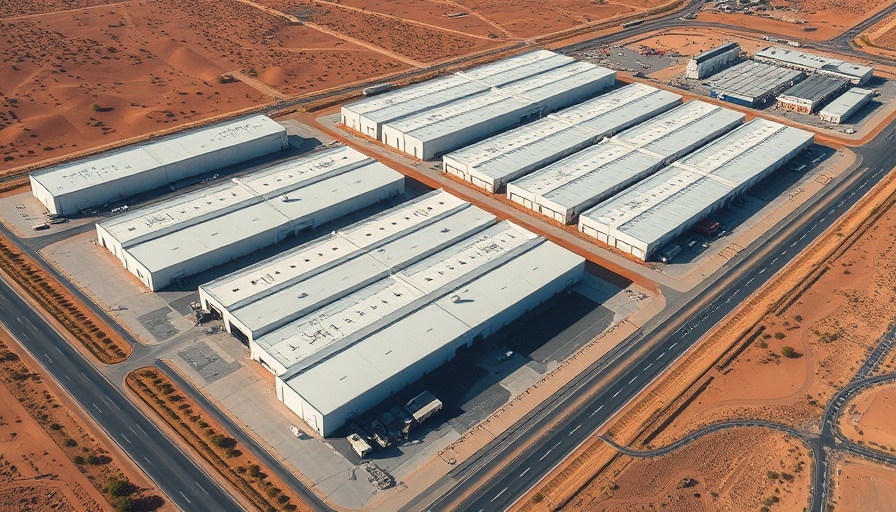 Aerial view of industrial warehouses in Phoenix, part of Dollar Tree Phoenix Industrial Asset Acquisition.