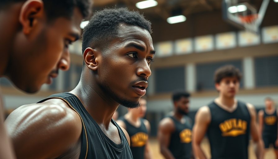 Kings training camp intense session with a focused player.