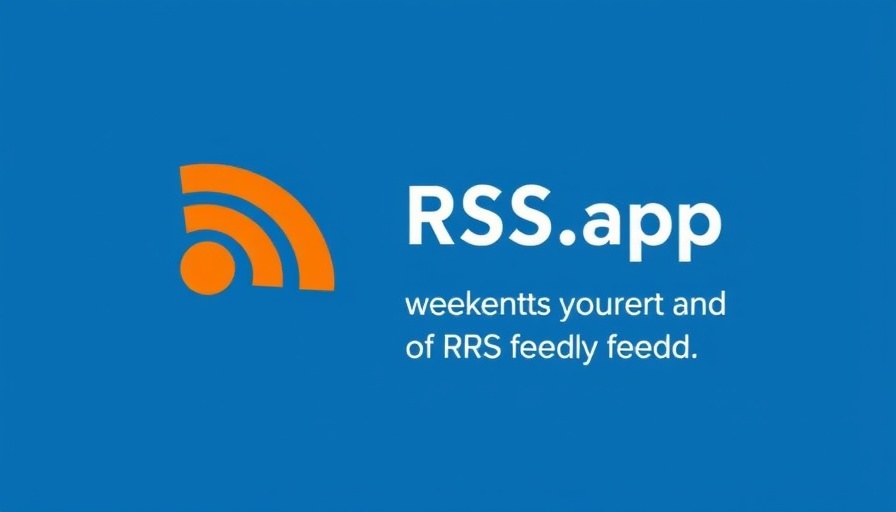 Logo promoting RSS feeds for commercial real estate.