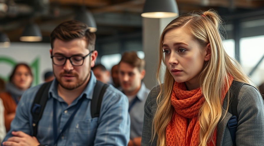 Crying employees expressing sadness and stress in the workplace.