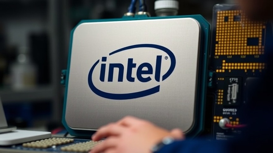 Close-up of an Intel chip maker showcasing innovative technology.