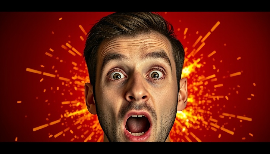 WordPress release delays symbolized by explosive logo over surprised man.