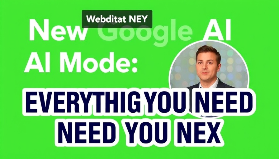 Google AI Mode webinar announcement with SEO strategies