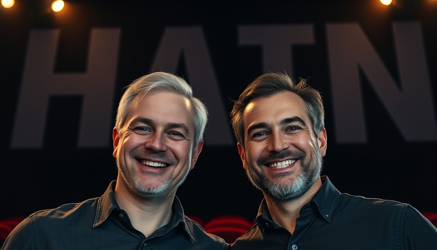 Study mode in ChatGPT illustrated with two smiling men on a dark backdrop.