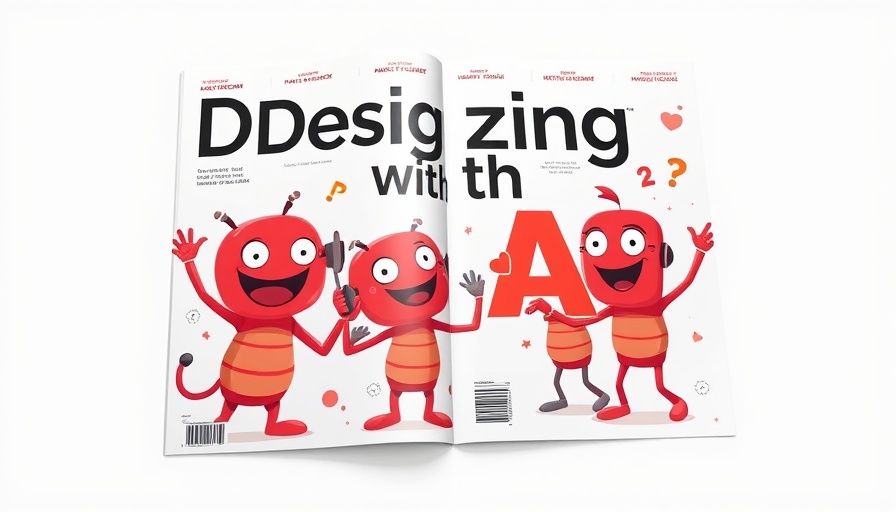 Cover on AI Techniques in Product Design with playful illustration.