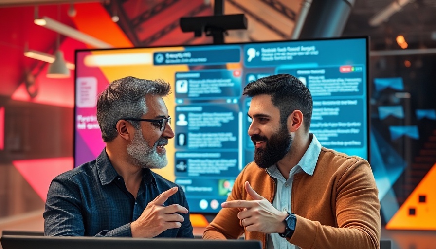 Men in video call discussing AI vs humans productivity boosts.