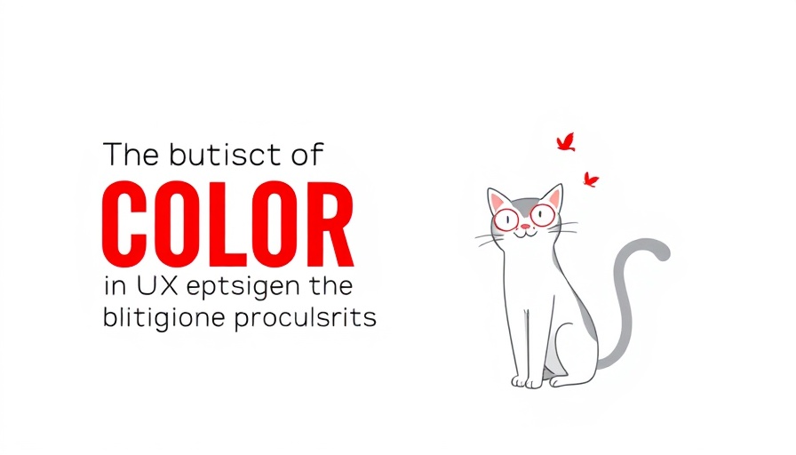 Minimalist magazine cover on Psychology of Color in UX Design, bold text.