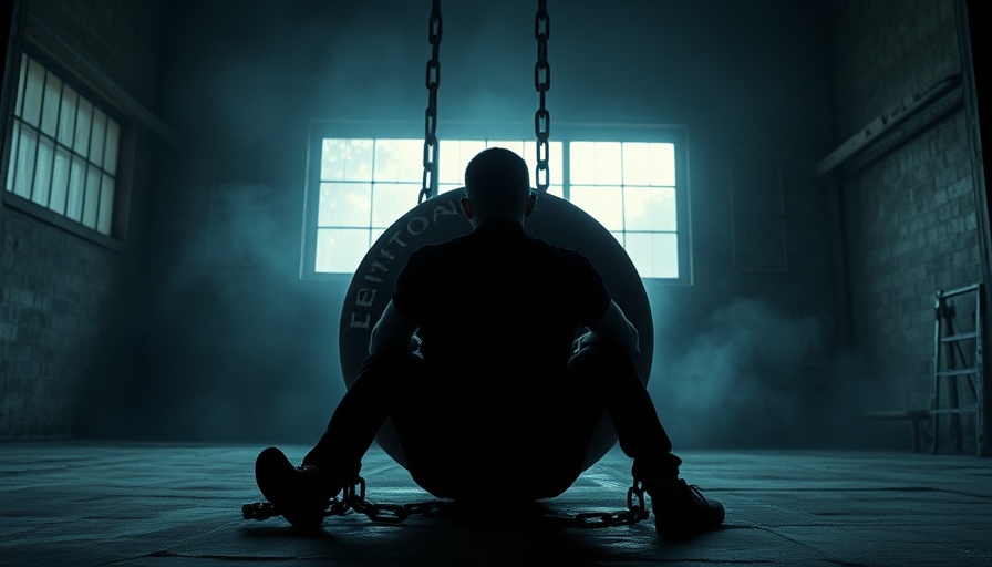 Silhouette with emotional burden in dim room, illustrating hidden brain circuit and chronic pain.
