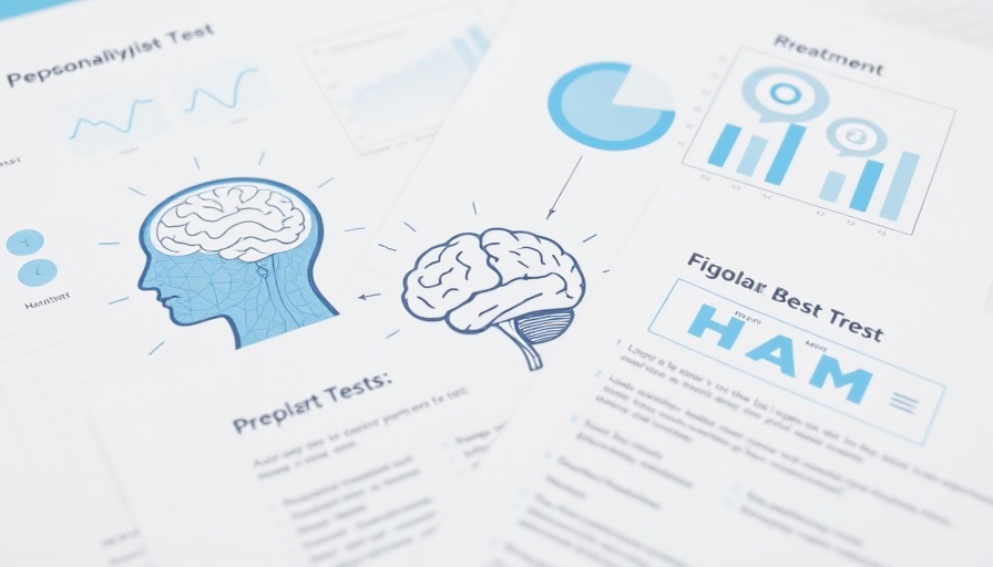 Abstract depiction of personality tests for bipolar disorder treatment.