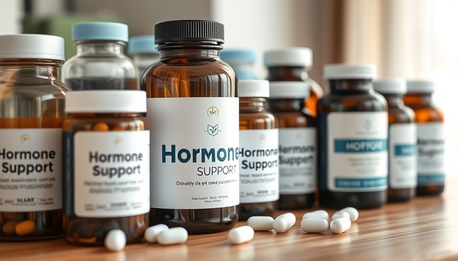 Andrew Huberman recommended supplements, hormone support bottles on table