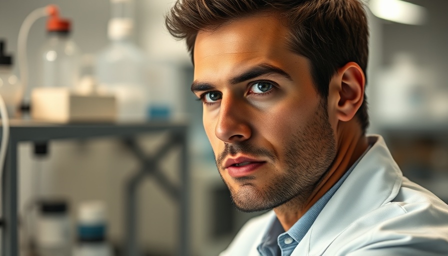 Scientist in laboratory discussing research, related to Dr. Andrew Huberman Sleep Cocktail.