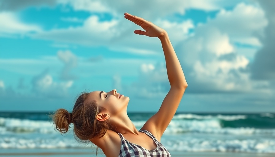 Serene beach yoga pose capturing tranquility, reflecting the best time to sell your Naples home fast.
