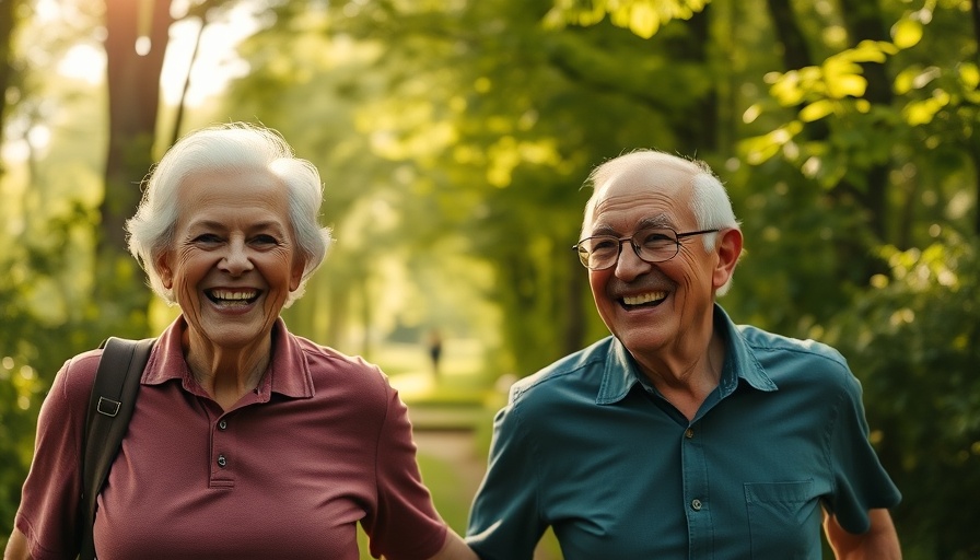 Elderly couple enjoying nature, highlighting longevity benefits of sermorelin.