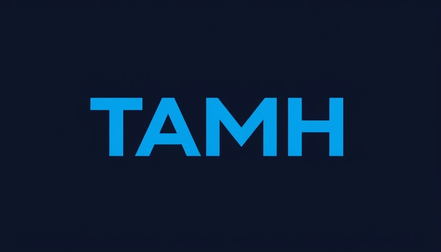 Logo for Talking About Men's Health with TAMH in blue.