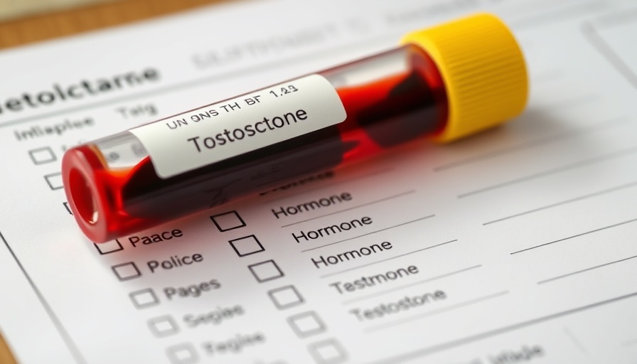 Hormone Replacement Therapy blood sample tube and checklist.