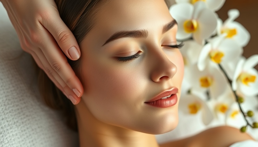 Calm woman enjoying first MedSpa appointment facial massage