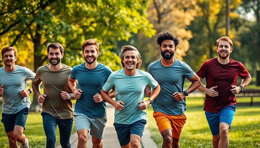 Men’s Health Month Wellness Central Florida: men jogging with joy in nature.