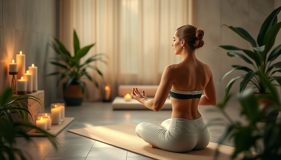 Holistic wellness tips for 2025: woman practicing yoga in serene spa.