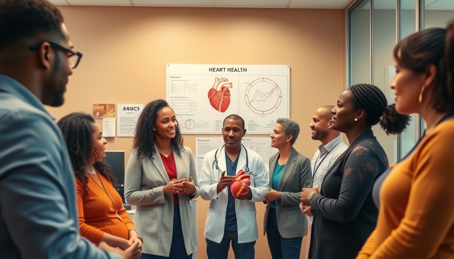 Group discussing functional medicine heart health strategies in clinic.
