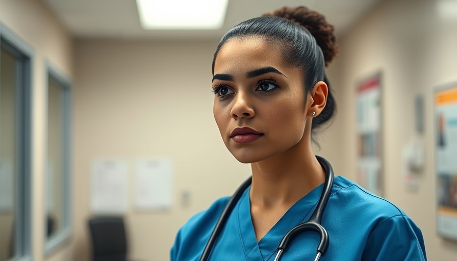 Healthcare professional in scrubs symbolizing GPs prescribing beta-blockers for anxiety.