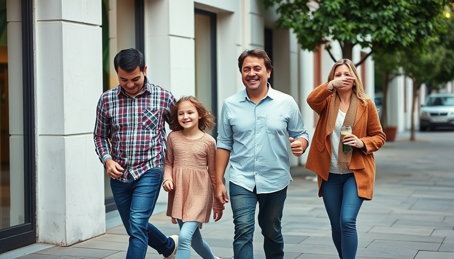 Happy family walking together symbolizing protecting your family’s financial wellbeing.