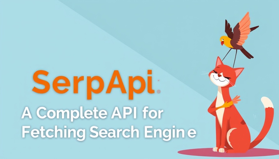 SerpApi API for fetching search engine data displayed in a magazine banner.