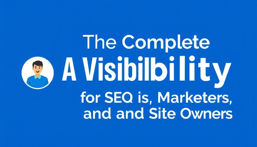 AI visibility guide cover with bold text on blue background.